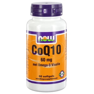 NOW - CoQ10 60 mg met Omega-3 Visolie