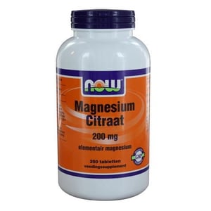 NOW Magnesium Citraat 200 mg (magnesium citrate) afbeelding