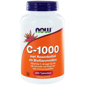 NOW - Vitamine C 1000 mg Bioflavonoids & Rose Hips (bioflavonoïden en rozebottel)