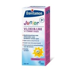 Davitamon - Junior 1+ vloeibare vitamines framboos