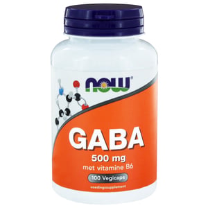 NOW - Gaba 500 mg with vitamin B-6