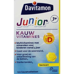Davitamon - Junior 3+ kauwtabletten banaan