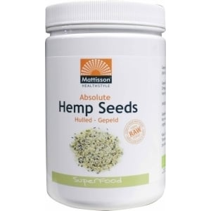 Mattisson Healthstyle - Absolute hemp seeds hulled hennepzaad gepeld