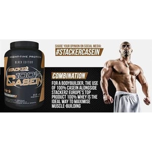 Stacker Europe efedra vrij 100% Casein (verschillende smaken) afbeelding