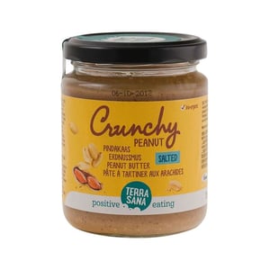TerraSana - Pindakaas crunchy met zeezout