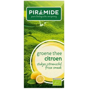 Piramide - Groene thee met citroen eko