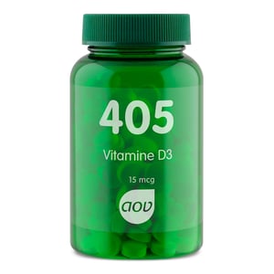 AOV Voedingssupplementen 404/405 Vitamine D3 15 mcg (600 IE) afbeelding