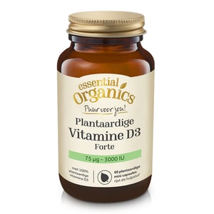 Essential Organics Puur - Plantaardige D3 Forte 75 mcg 3000 IE