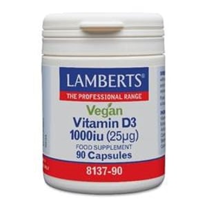 Lamberts - Vitamine D3 1000IE 25mcg vegan