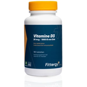 Fittergy - Vitamine D3 25 mcg met Zink
