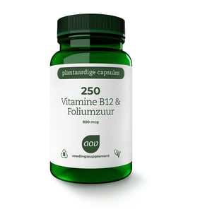 AOV Voedingssupplementen - 250 Vitamine B12 & Foliumzuur