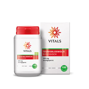 Vitals Teunisbloemolie 500 mg Biologisch afbeelding