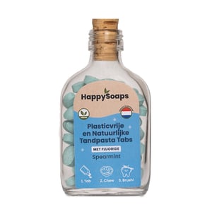 HappySoaps - Tandpasta Tabs met Fluoride Spearmint