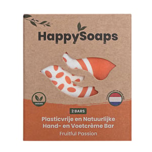 HappySoaps - Fruitful Passion Hand- en Voetcrème Bar