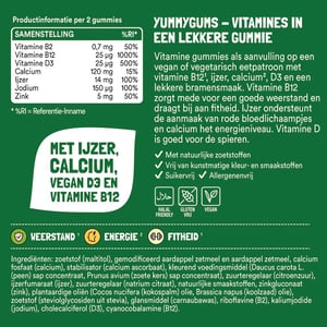 Yummygums Vegan Multivitamine Gummies afbeelding