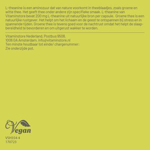 Vitaminstore L-theanine 200 mg  afbeelding