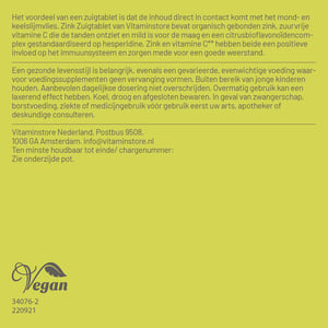 Vitaminstore Zink zuigtabletten Vitaminstore Zink zuigtabletten afbeelding