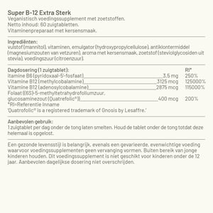 Vitaminstore Super Vitamine B12 extra sterk afbeelding