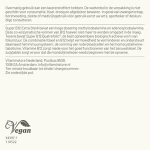 Vitaminstore Super Vitamine B12 extra sterk afbeelding