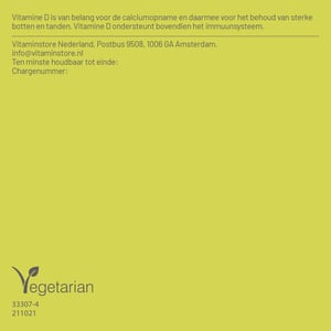 Vitaminstore Vitamine D3 vloeibaar 10 mcg (400 IE vitamine d druppels) afbeelding
