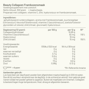 Vitaminstore Beauty Rundercollageen Poeder Frambozensmaak afbeelding