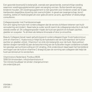 Vitaminstore Beauty Rundercollageen Poeder Frambozensmaak afbeelding