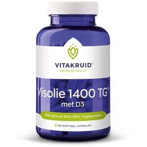 Vitakruid - Visolie 1400 + D3 Triglyceriden EPA 40% DHA 30%