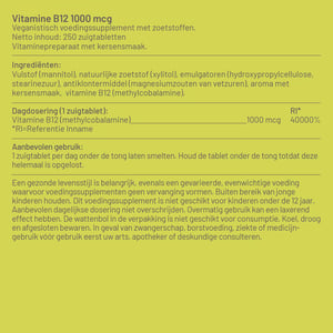 Vitaminstore Vitamine B12 1000 mcg afbeelding