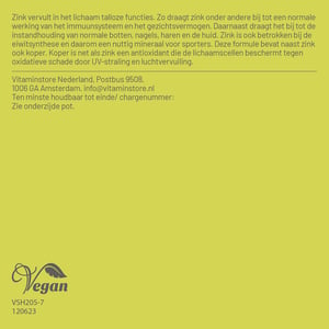 Vitaminstore Zink Bisglycinaat afbeelding