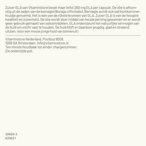 Vitaminstore Borage Olie Extra Sterk GLA (voorheen Zuiver GLA) afbeelding
