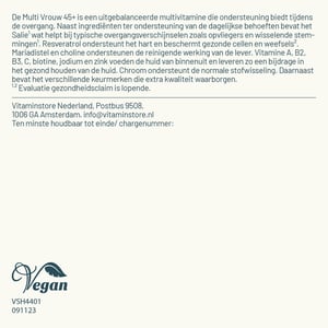 Vitaminstore Multi Vrouw 45+ (Multivitamine) afbeelding