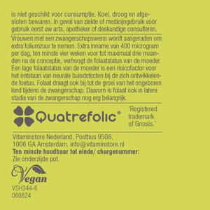 Vitaminstore Actief Foliumzuur (voorheen Folaat 400) afbeelding