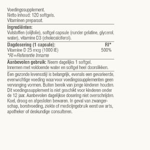 Vitaminstore Super D3 25 mcg Vitamin D image