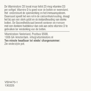 Vitaminstore Super D3 25 mcg Vitamin D image