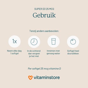 Vitaminstore Super D3 25 mcg Vitamin D image