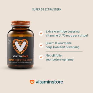 Vitaminstore Super D3 Extra Strong 75 mcg Vitamin D image