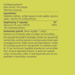 Vitaminstore Vegan D3 25 mcg (vegane Vitamin D 1000 IE) Abbildung