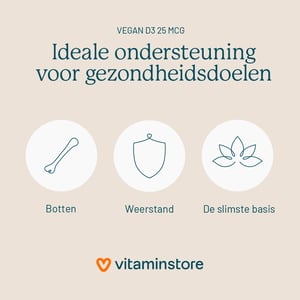 Vitaminstore Vegan D3 25 mcg (vegane Vitamin D 1000 IE) Abbildung