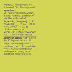 Vitaminstore Vegan D3 flüssig 25 mcg Abbildung