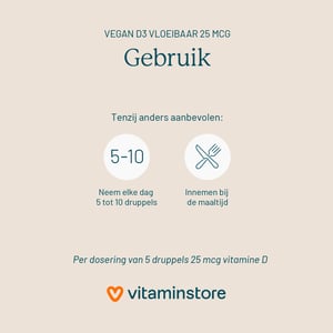 Vitaminstore Vegan D3 flüssig 25 mcg Abbildung