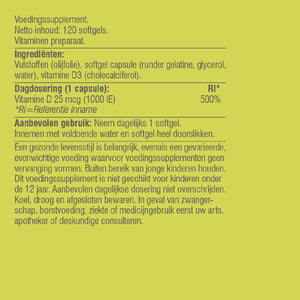 Vitaminstore Vitamin D3 25 mcg Vitaminstore Vitamin D3 25 mcg image
