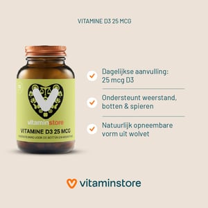 Vitaminstore Vitamin D3 25 mcg Vitaminstore Vitamin D3 25 mcg image