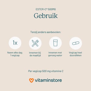 Vitaminstore Ester-C® 500mg (acid-free buffered vitamin C) image