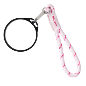 Dopper - Cordon de poignet - anneau de mug noir - rose cerise
