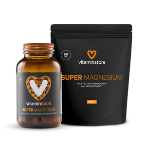 Vitaminstore - Super Magnesium jar + refill 60 pcs.