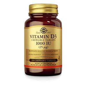 Solgar Vitamins - Vitamin D-3 25 µg/1000 IU (vitamin D chewable tablet)