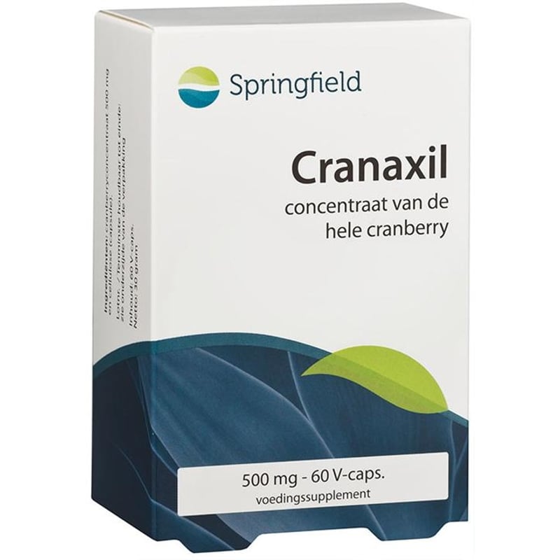 Springfield Cranaxil Cranberry 500 mg 34:1 concentraat   afbeelding