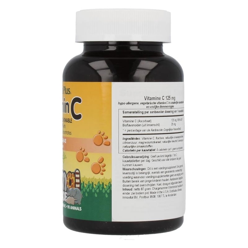 Animal Parade Vitamine C 125 mg kauwtabletten afbeelding