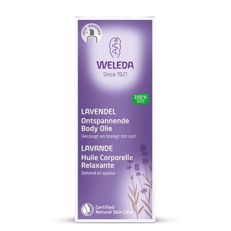 Weleda natuurcosmetica Lavendel Ontspannende Body Olie afbeelding