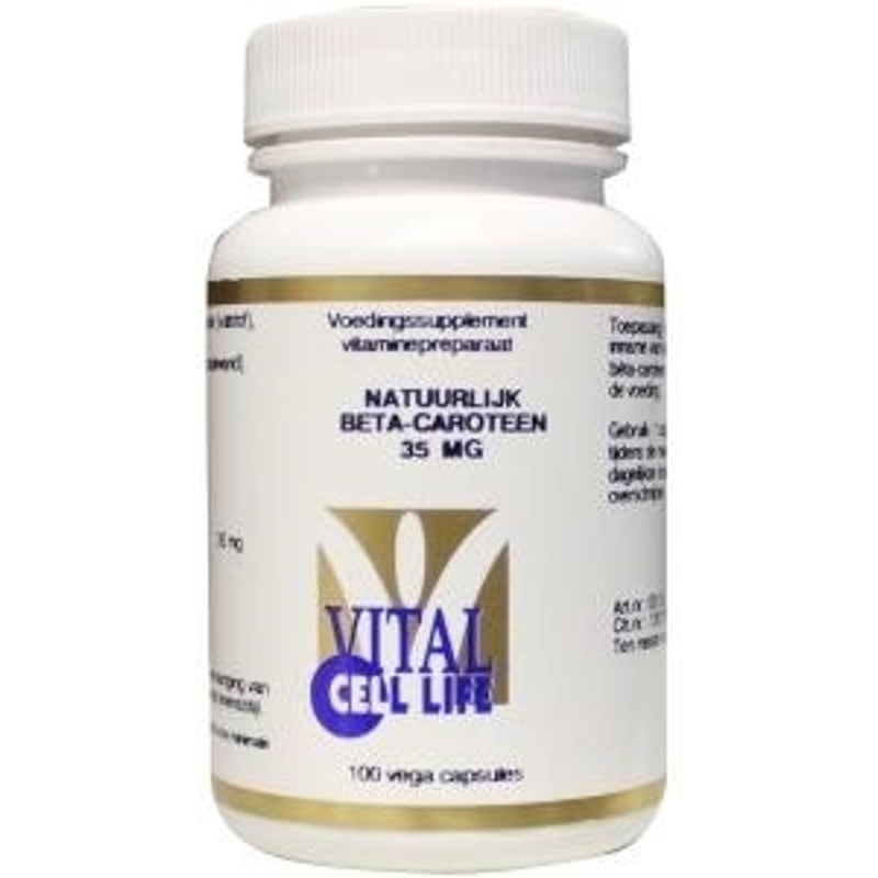 Vital Cell Life Beta-carotene 35 mg for pro vitamin A image